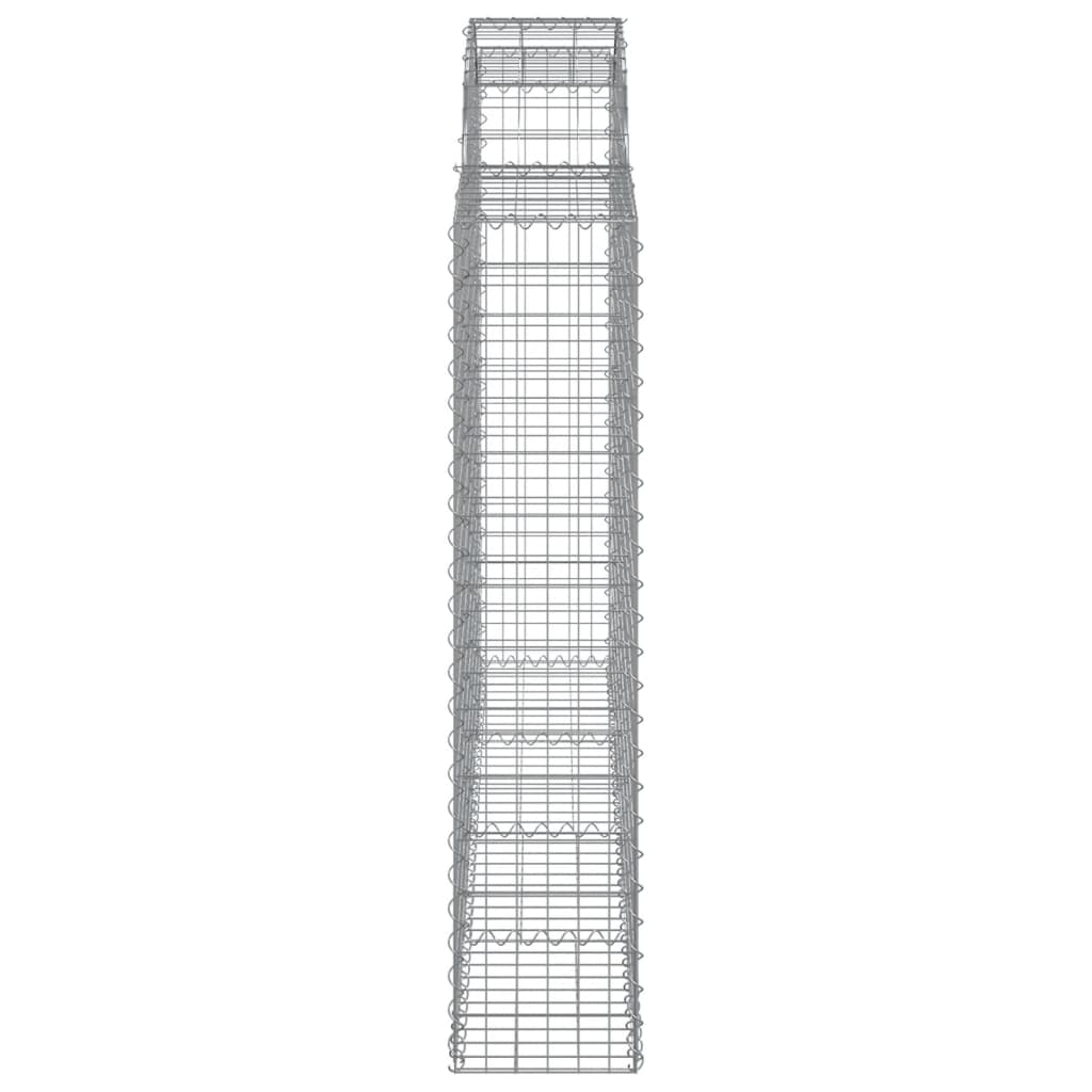 Cestas Gaviones 8 Uds Forma De Arco Hierro 200x30x140/160 Cm_4