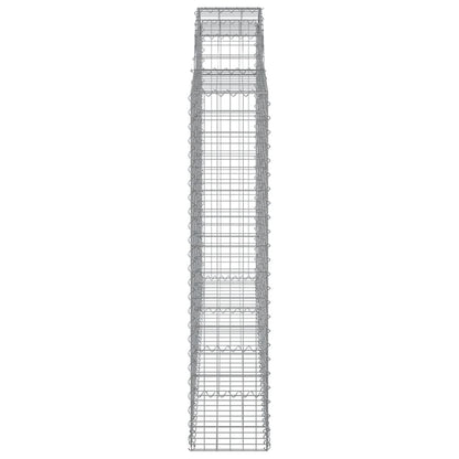 Cestas Gaviones 8 Uds Forma De Arco Hierro 200x30x140/160 Cm_4