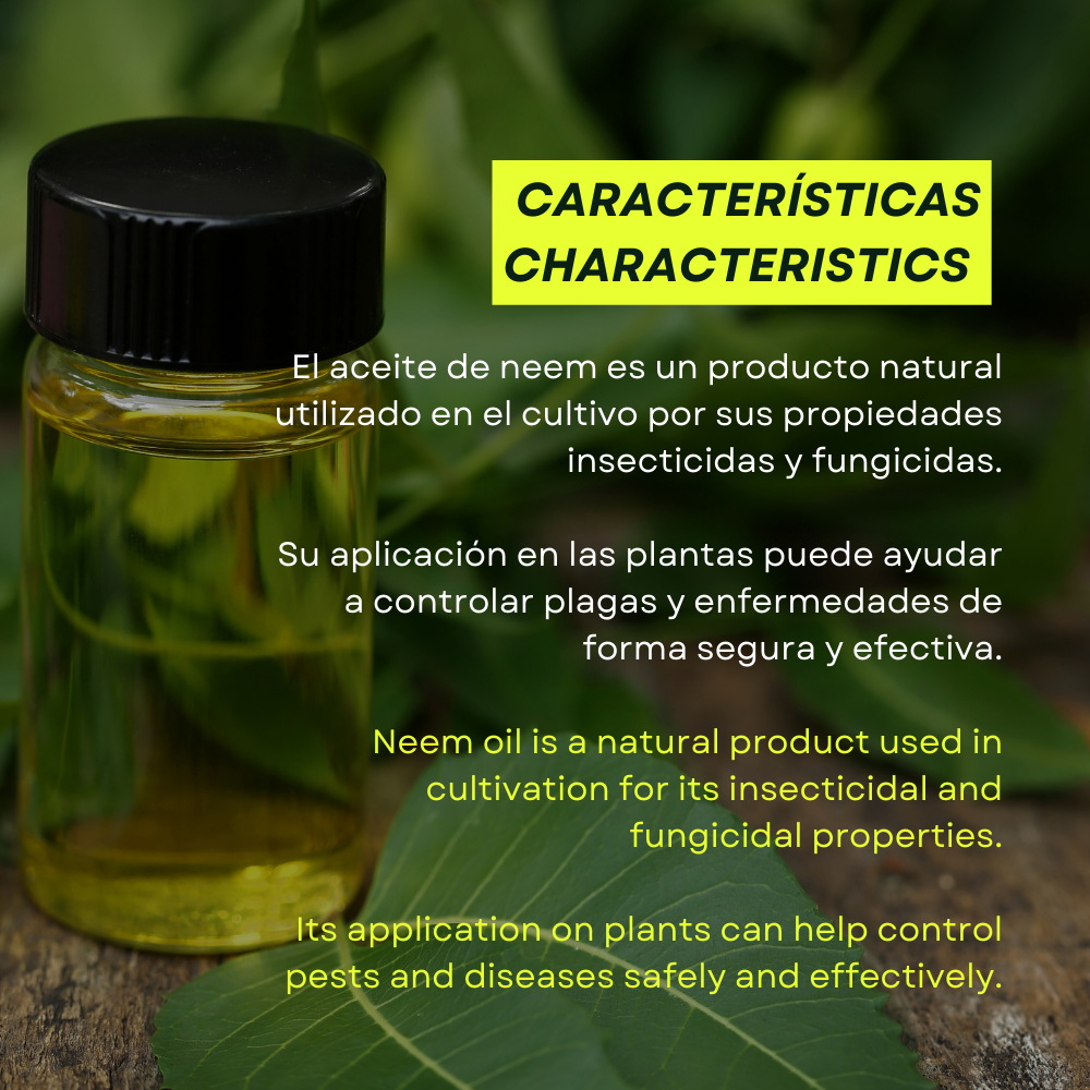 Aceite de neem ecológico para plantas Bio Neem Prot-Eco (30 ml)+pipeta dosificadora 5ml gratis_2