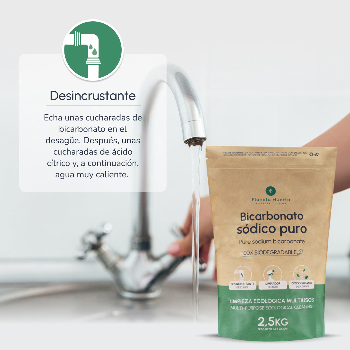 Bicarbonato sódico Planeta Huerto 2,5 Kg