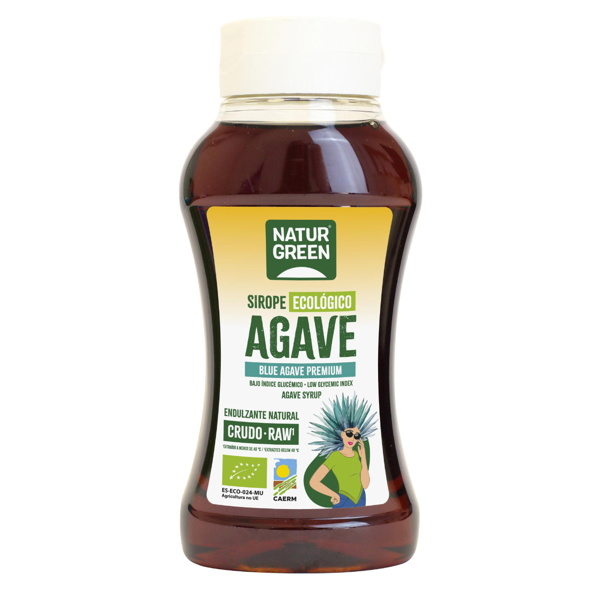 Sirope de Ágave Crudo Naturgreen, 500 ml