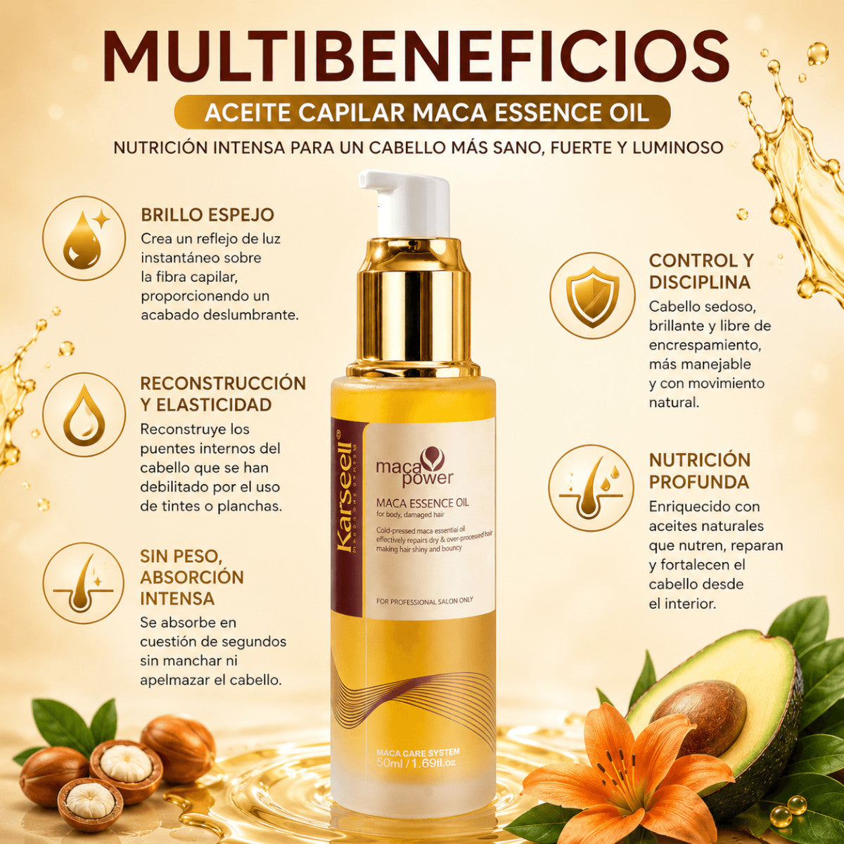 Sérum de Aceite de Argán Karseell 50 ml