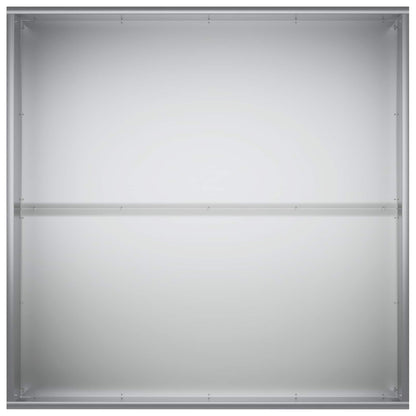 Macetero De Jardín 2 Uds. Plateado 80 X 80 X 40 Cm_4