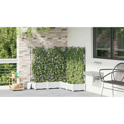 Macetero De Jardín 5 Uds. Blanco 120 X 120 X 125,5 Cm Pp_3