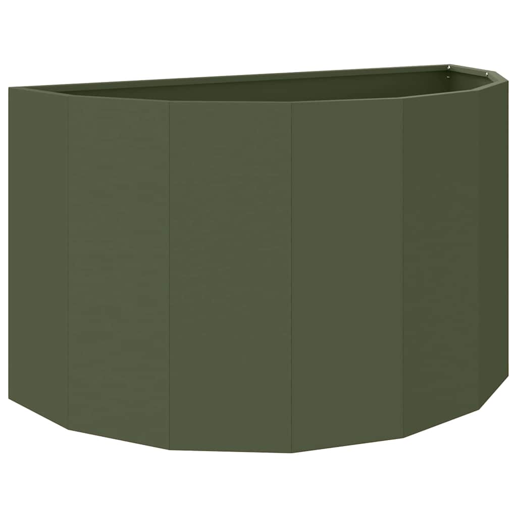 Jardinera Verde Oliva 90 X 45 X 50 Cm Acero_0