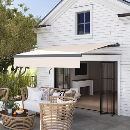 Outsunny Toldo Manual Retráctil 3x2 M Ajustable Con Manivela Protección Uv50+_4