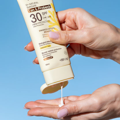 D+ Natural Suncare Tan &amp; Protect SPF30 100 ml