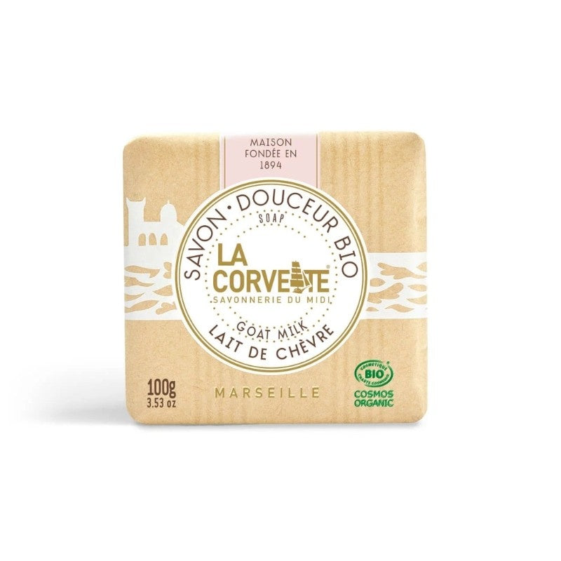 Jabón pastilla leche de cabra La Corvette 250 ml