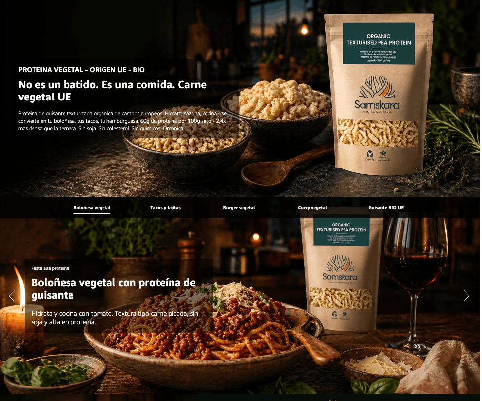Proteína De Guisante Texturizada Bio - 500g | Proteína Vegetal Ecológica Vegana Para Batidos Y Repostería_3