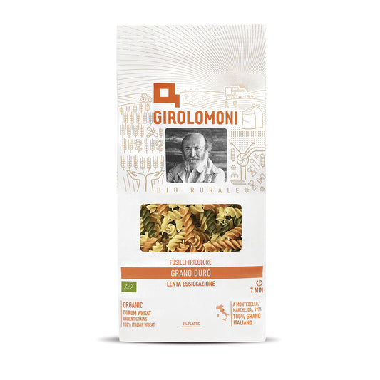 Fusilli tricolor de trigo bio Girolomoni 500g
