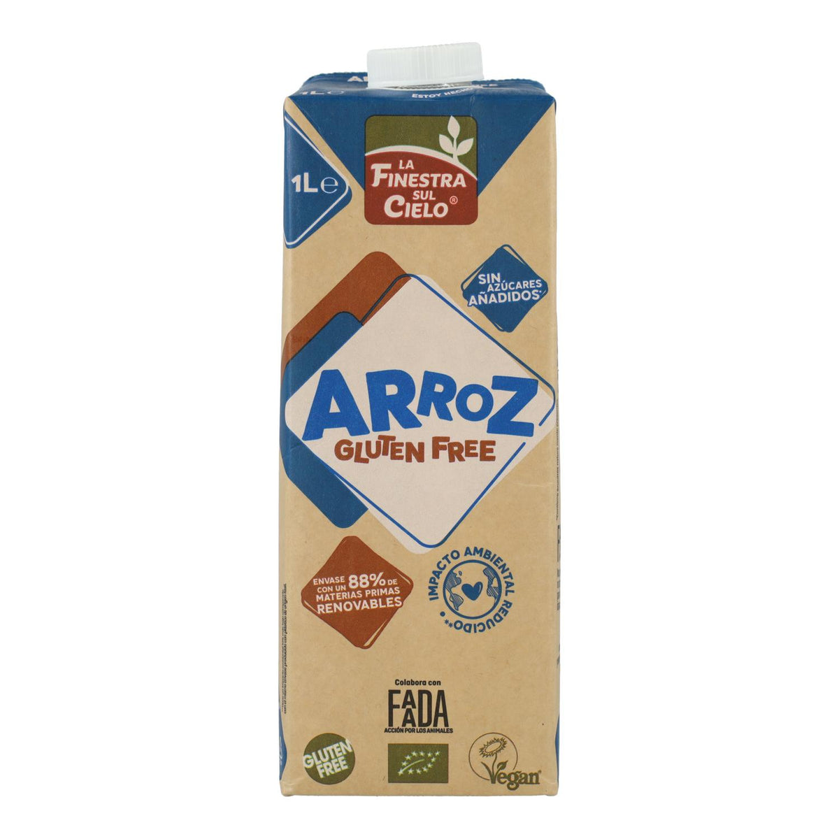 Pack 6 x Bebida de Arroz Sin Gluten La Finestra Sul Cielo 1 L