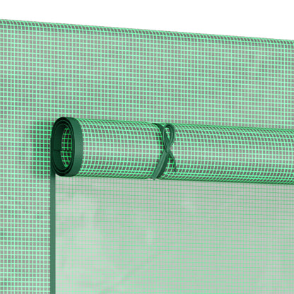 Outsunny Invernadero Pequeño Con Ventanas Para Cultivar Tomates Verde_3