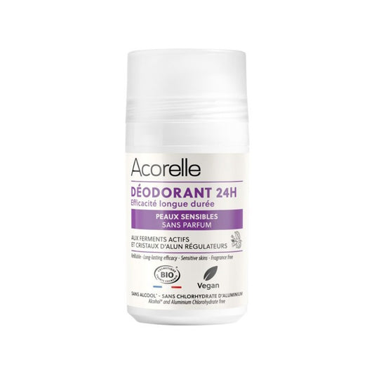 Desodorante roll-on 24 piel sensible Acorelle 50 ml