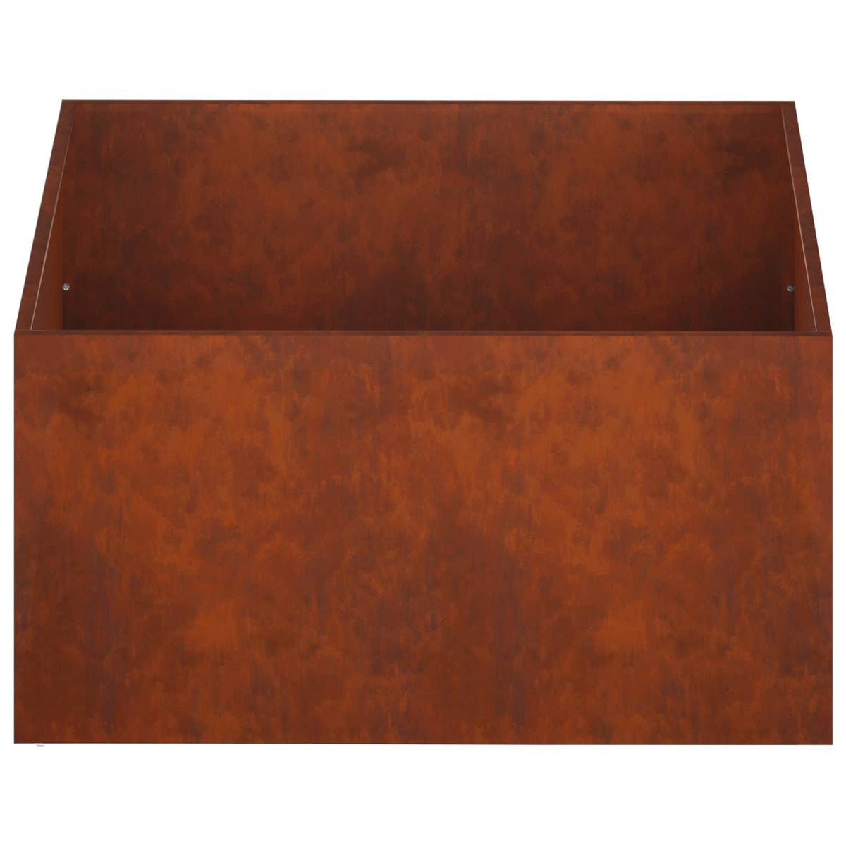 Macetero De Jardín 2 Uds. Oxidado 80 X 80 X 40 Cm Acero Oxidado_4