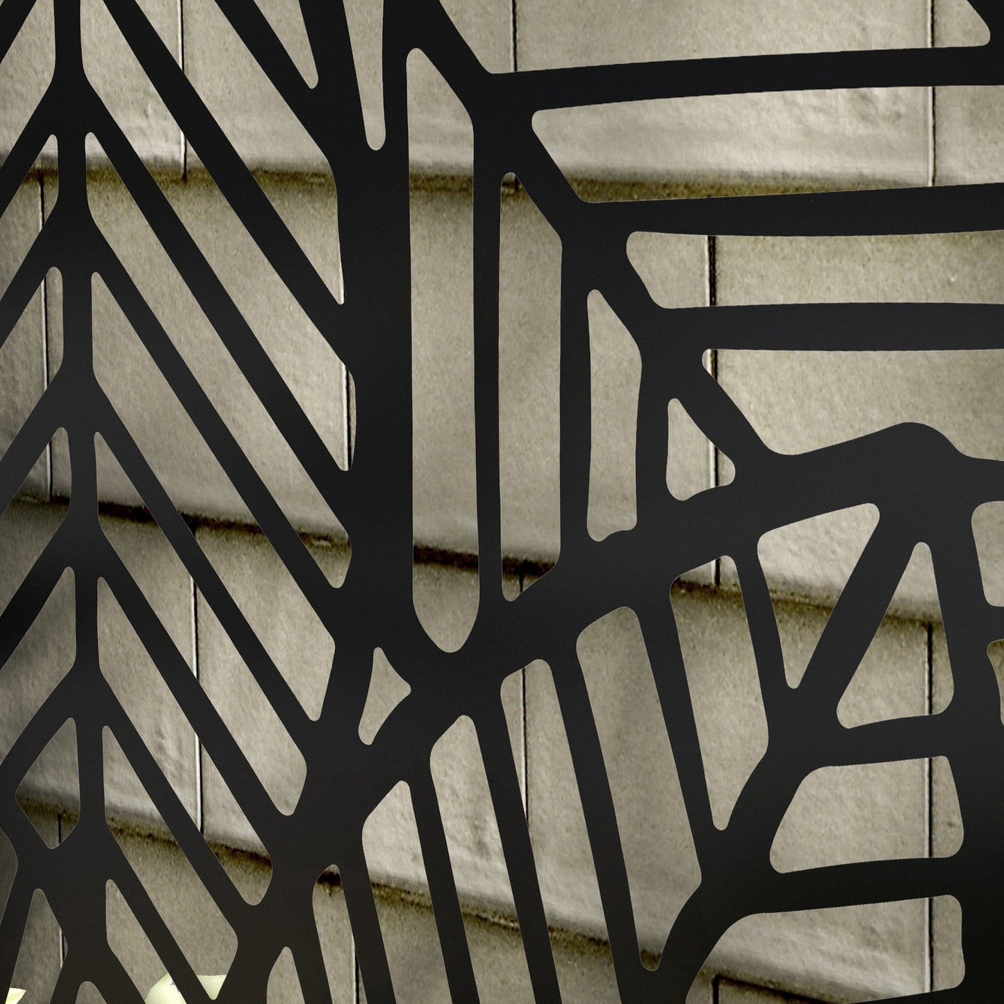 Outsunny Jardinera Con Biombo De Metal 61x23x113 Cm Negro_4