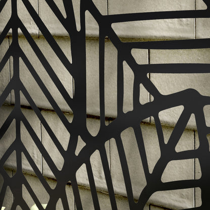 Outsunny Jardinera Con Biombo De Metal 61x23x113 Cm Negro_4