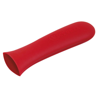 Victoria Funda Silicona Mango Protector Para Sartenes De Hierro Fundido Ø 25 - 30 Cm Resistente Al Calor, 35617, Rojo_1