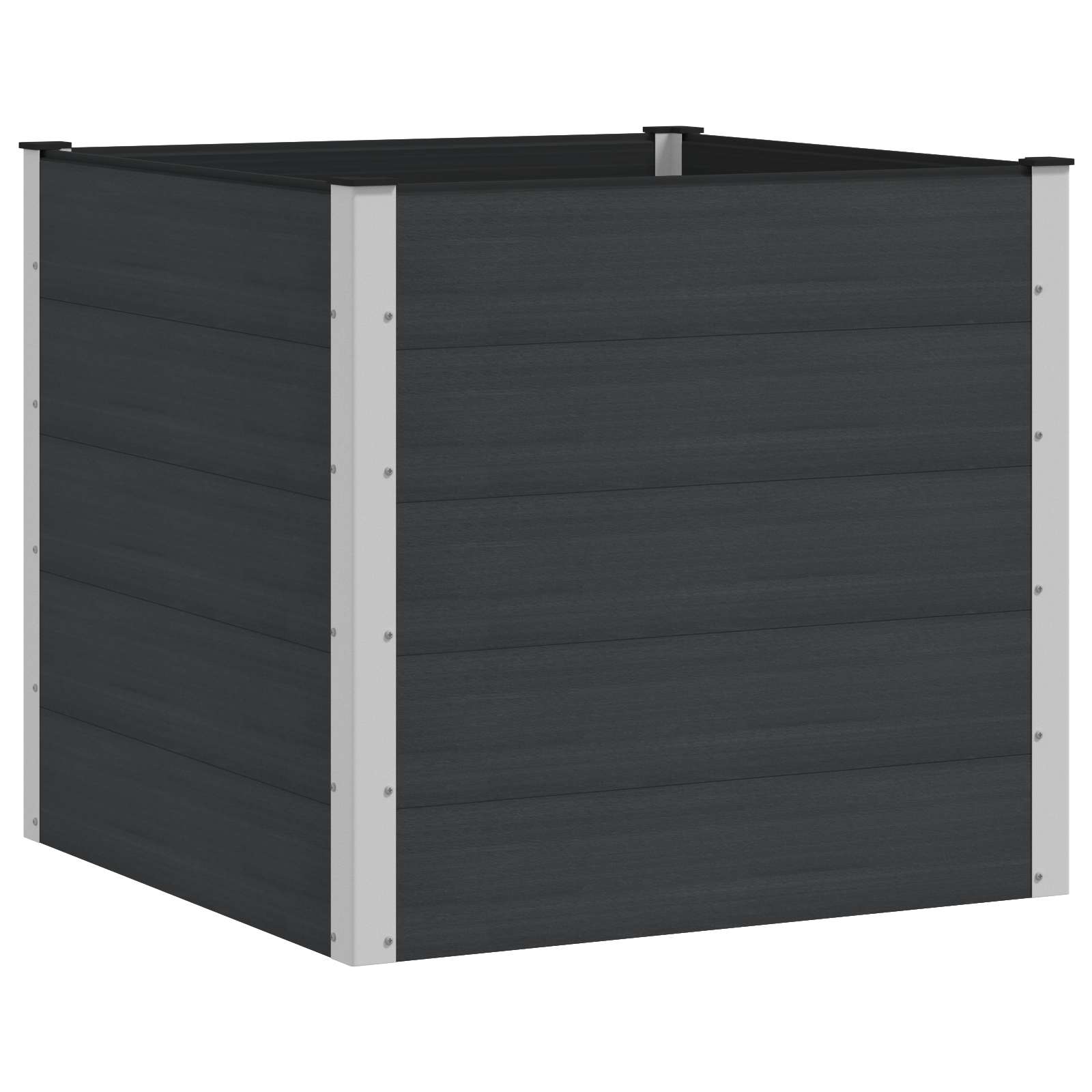 Arriate Elevado Negro 100 X 100 X 91 Cm_0