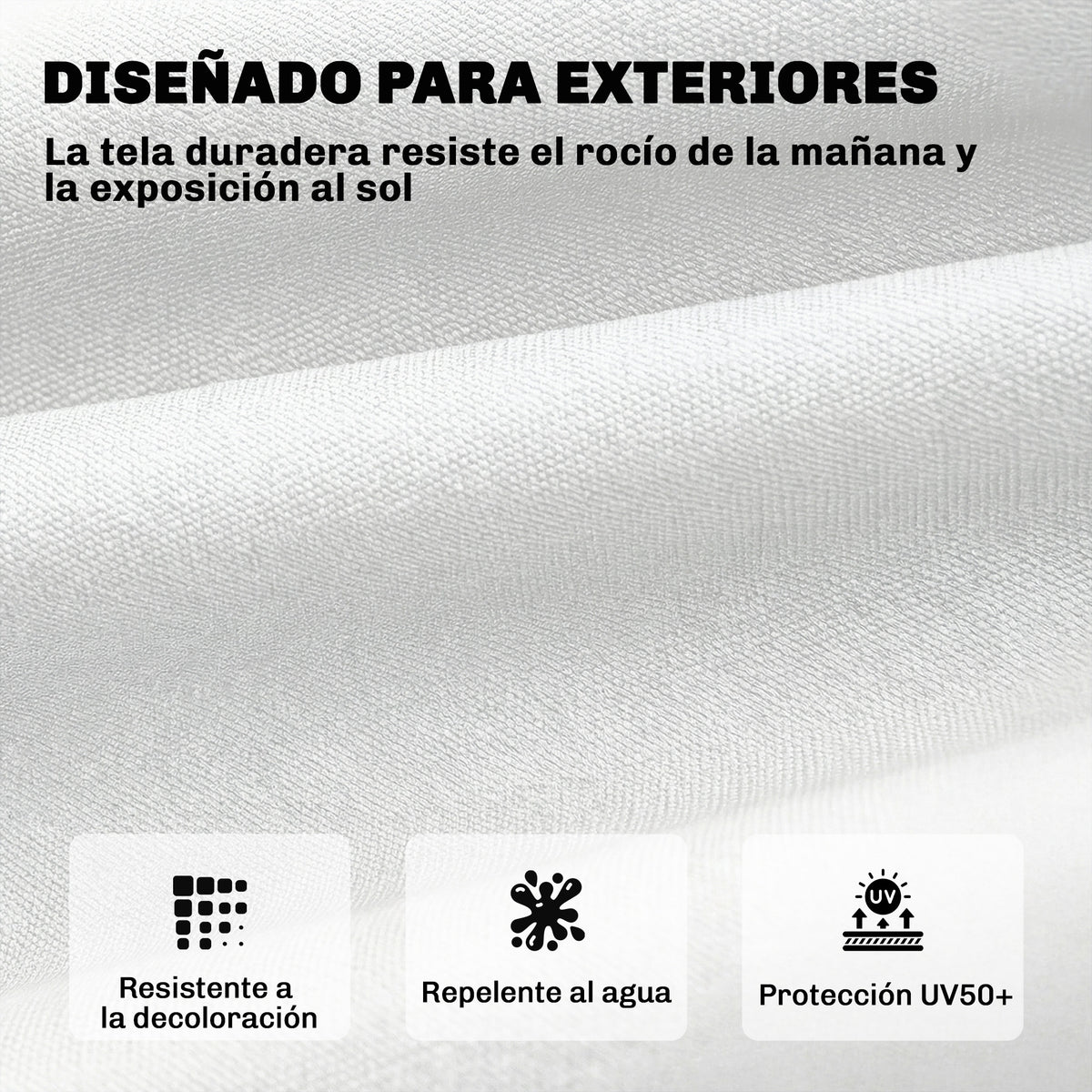 Outsunny Cojín Para Banco Y Tumbona Protección Uv50+ 198x65x13 Cm Crema_5