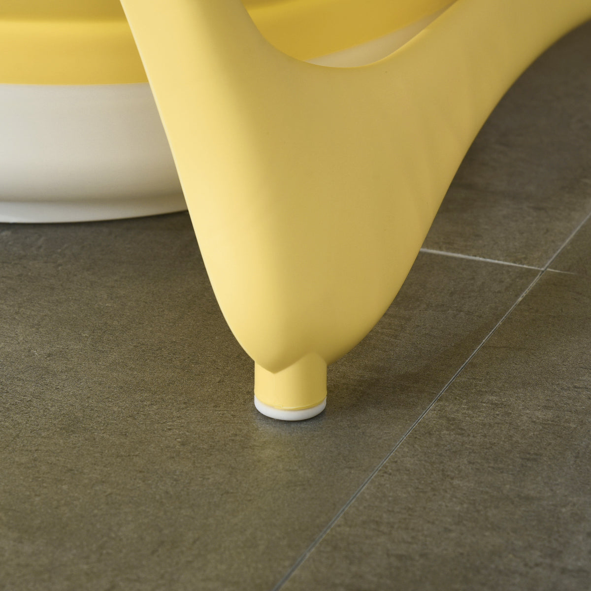 Bañera Para Bebé Plegable Homcom Pp, Tpe Amarillo 81.5x50.5x23.5 Cm_4