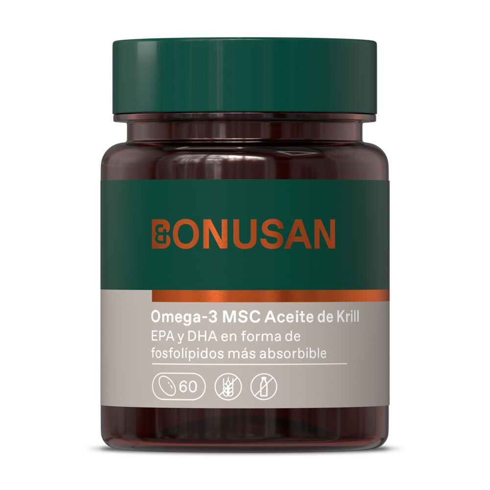 Omega-3 MSC Aceite de Krill Bonusan 60 perlas