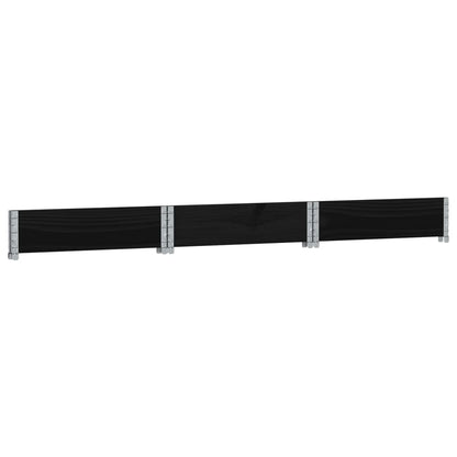Arriate Elevado Hexagonal Madera Maciza Pino Negro 160x160 Cm_3