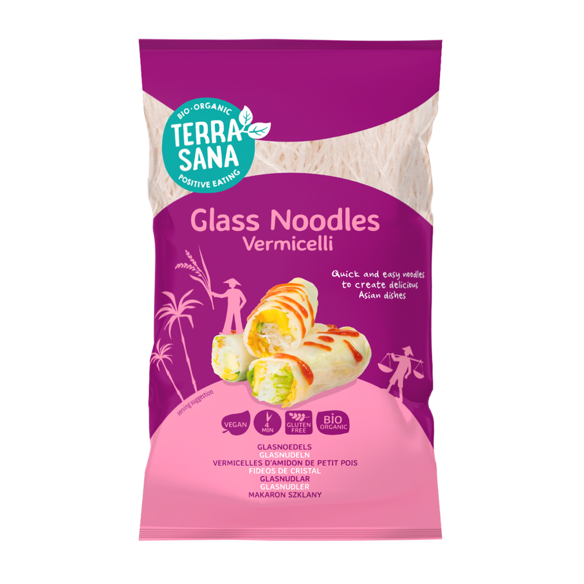 Fideos de cristal vermicelli Terrasana 200 g