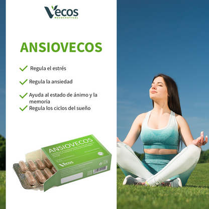 Ansiovecos Vecos 60 Cápsulas | Estrés, Ansiedad Y Equilibrio Emocional | Griffonia, Rhodiola Y Triptófano_3