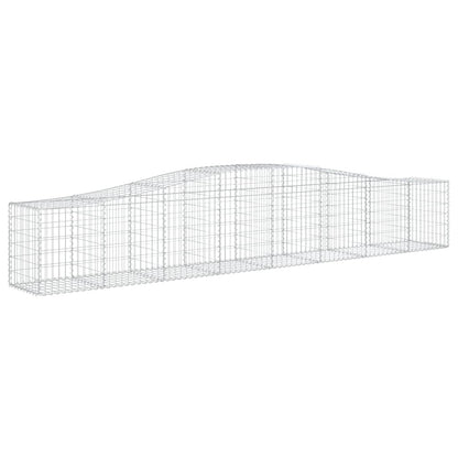 Cestas De Gaviones 5 Uds Forma De Arco Hierro 400x50x60/80 Cm_2