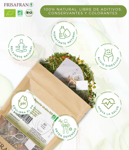 Infusión Bienestar Alcalino Pirámides Ecológica | Frisafran 30 Uds_1