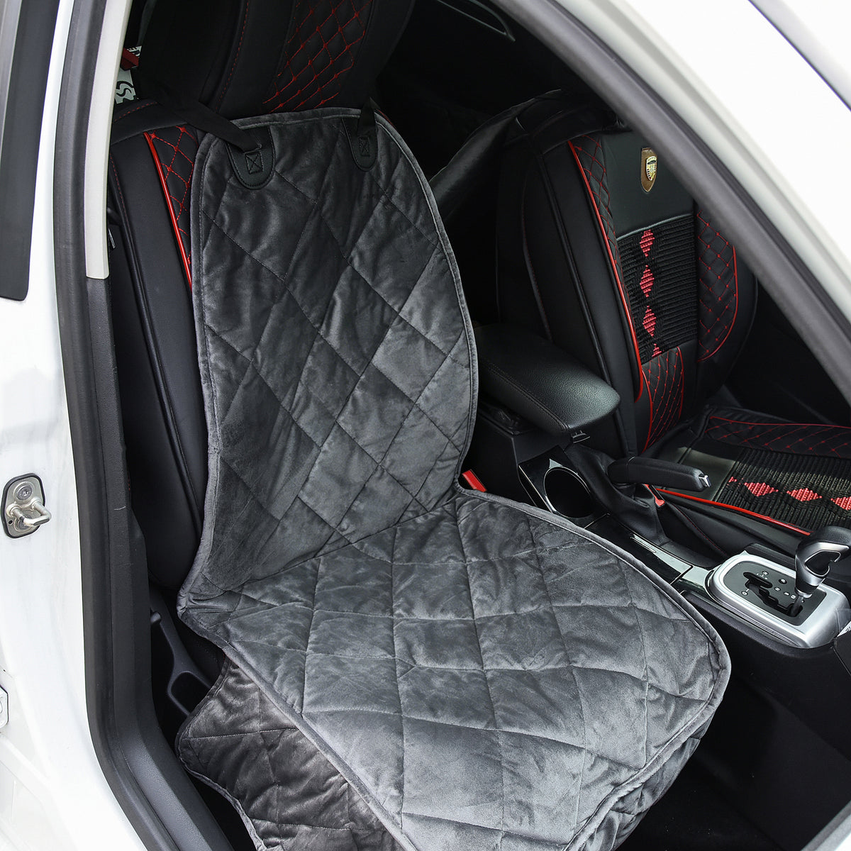 Pawhut Funda De Asiento Delantero De Coche Para Perro Antideslizante Con Ancla Y_1