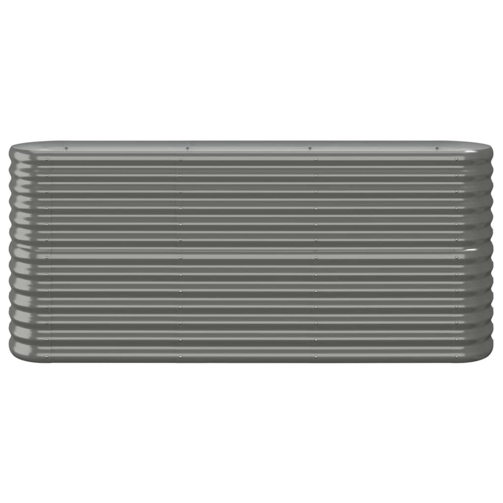 Jardinera Arriate Acero Galvanizado Gris 152x40x68 Cm_2
