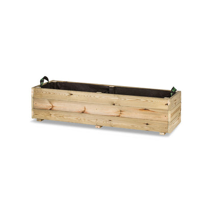 Jardinera De Madera Para Exterior Ghio Kd Hortalia 120x40x30 Cm_0