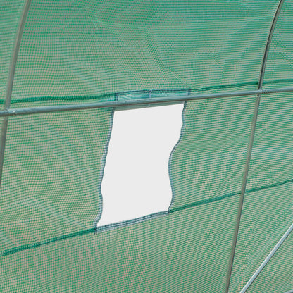 Outsunny Invernadero Caseta 4,45x2x2m Terraza Cultivo De Plantas Semilla_4