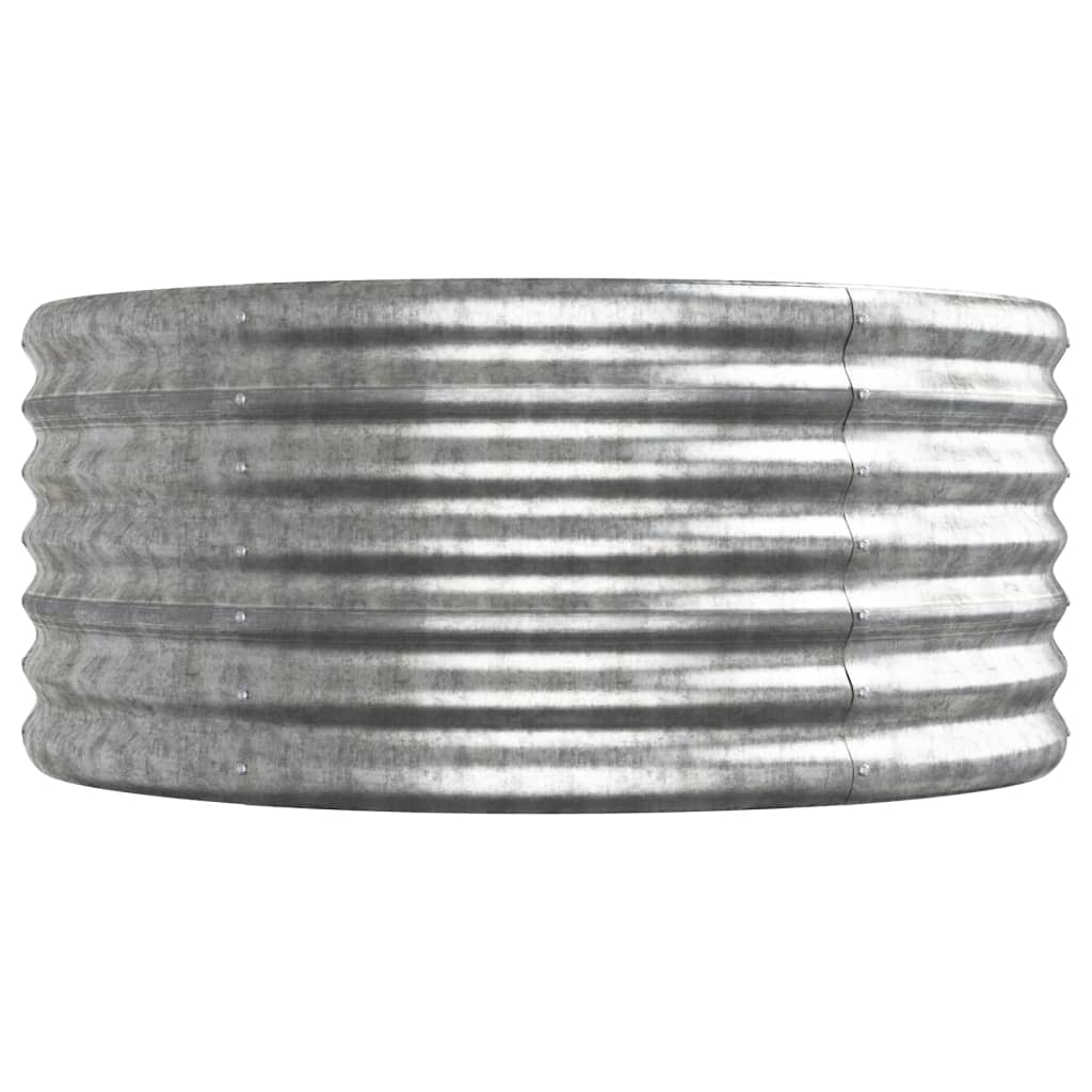 Jardinera Arriate Acero Galvanizado Plata 620x80x36 Cm_3