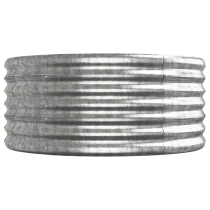 Jardinera Arriate Acero Galvanizado Plata 620x80x36 Cm_3