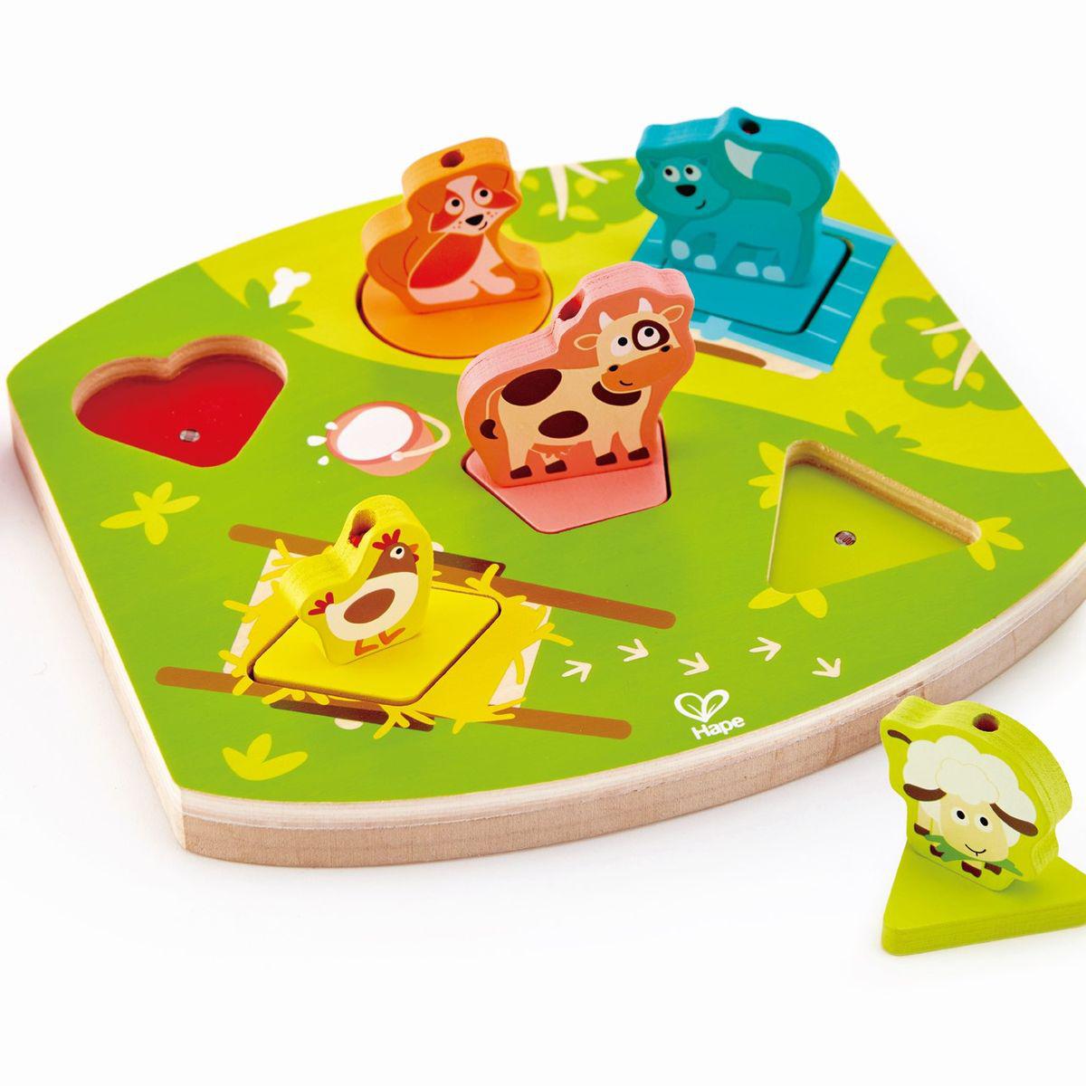 Puzzle Integrado Farmyard Hape_0