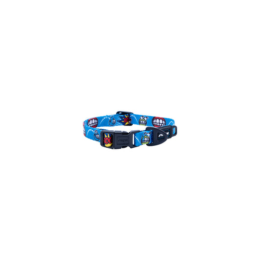 Collar Para Perro, Modelo Fusion De Rogz, Estampado Comic Azul. Talla Xl (39-64kg)_0