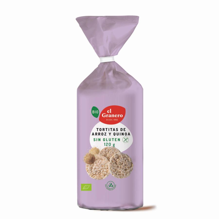 Pack 2x Tortitas de Arroz y Quinoa El Granero, 120 g