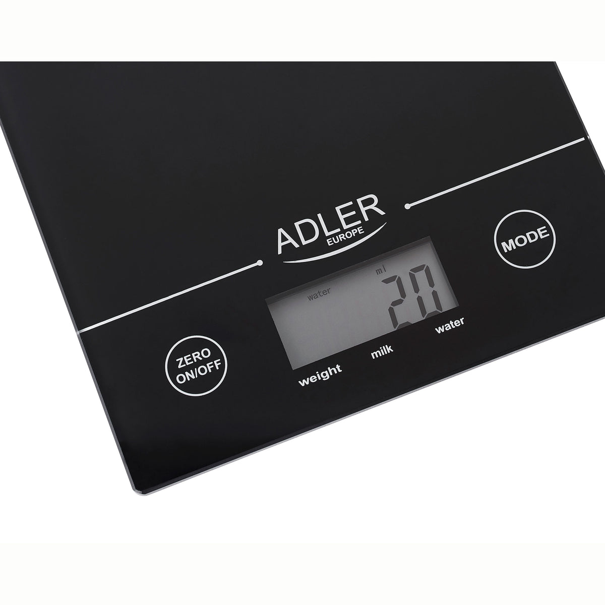 Báscula De Cocina Digital Extraplana, Medición 1gr, Hasta 5 Kg, Lcd, Función Tara, Vidrio Adler Ad 3138 Negro_2