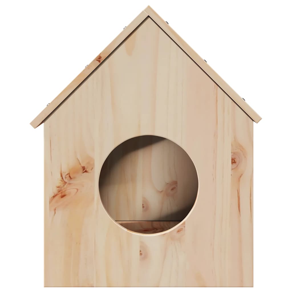 Casa Para Gatos Madera Maciza Pino 41x50x50 Cm_2