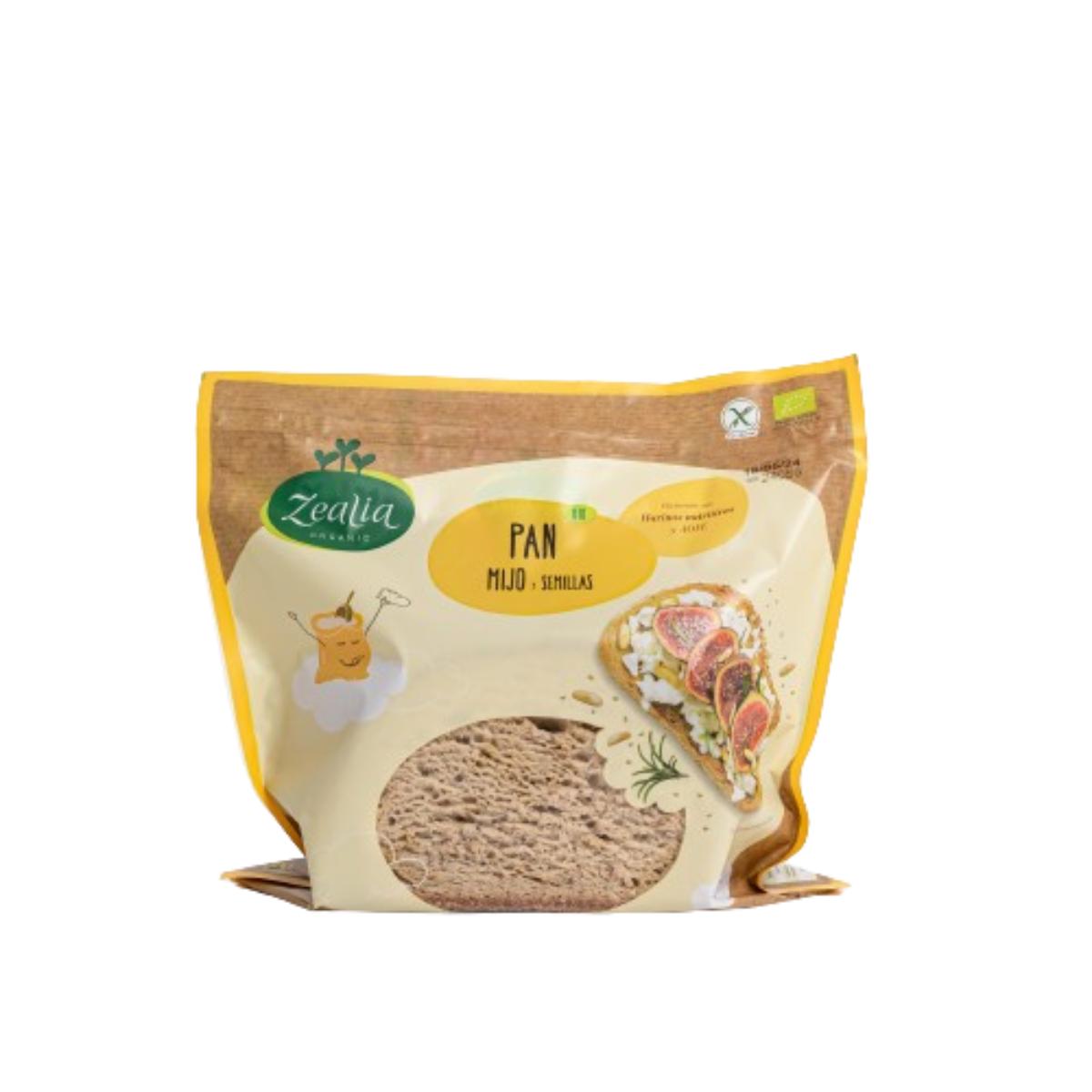 Pan Mijo y semillas BIO Sin Gluten Zealia 330 gr