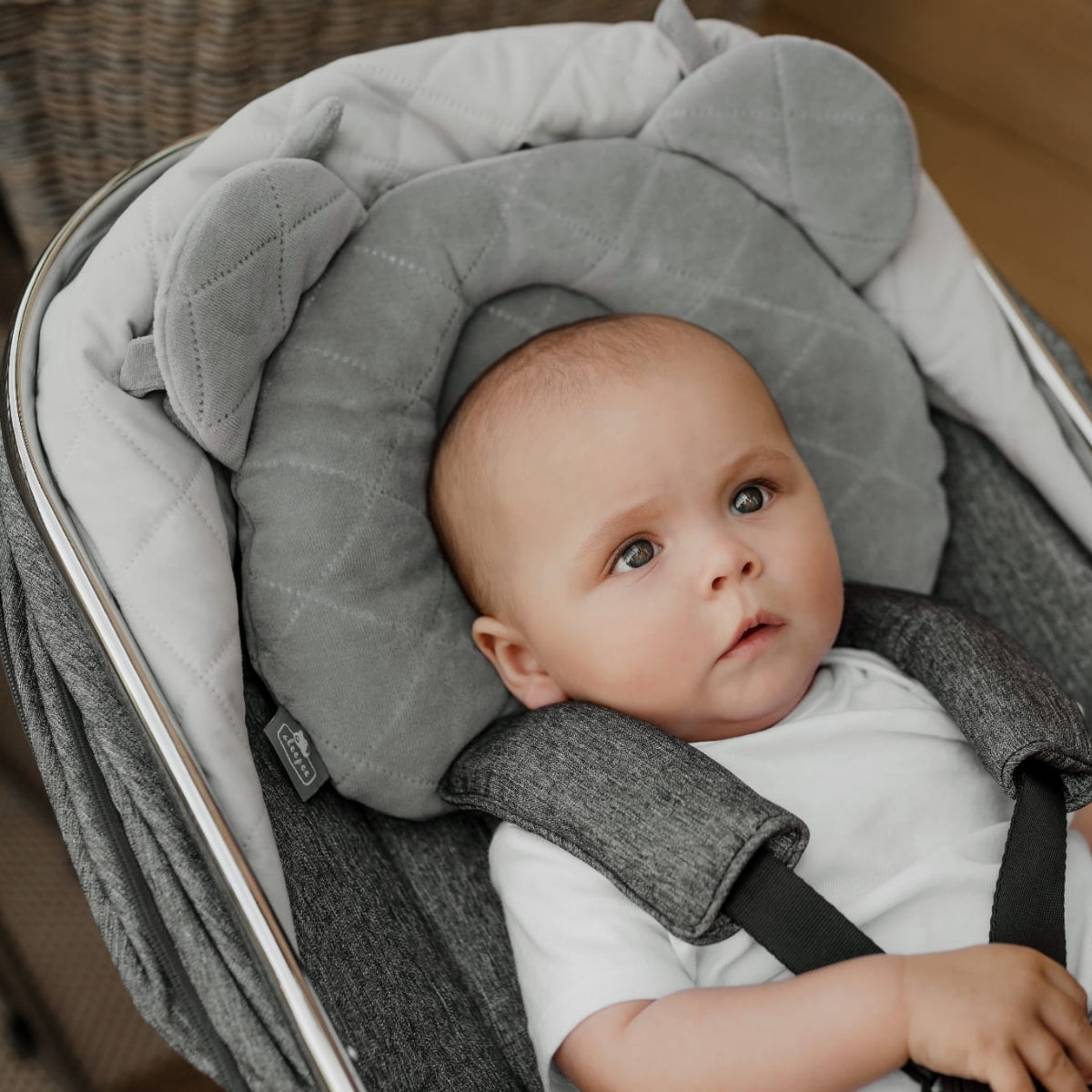 Almohada Cojin Plagiocefalia Bebés Royal Baby Sand_3