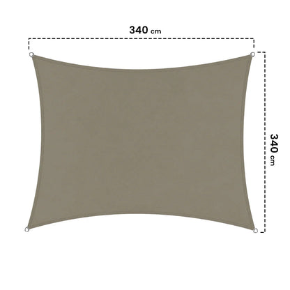 Malla De Sombreo Cuadrada Sunnet Kit Elast 3,4x3,4 M Beige Nortene_1