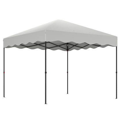 Outsunny Carpa Plegable Pop-up Gazebo 3x3 M Con Protección Uv 50+ Blanco_0