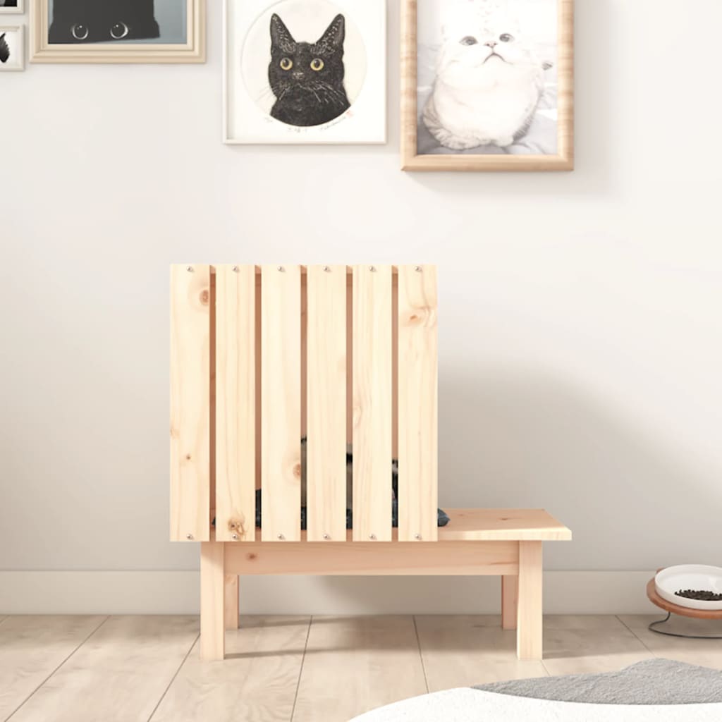 Casa Para Gatos De Madera Maciza De Pino 60x36x60 Cm_2