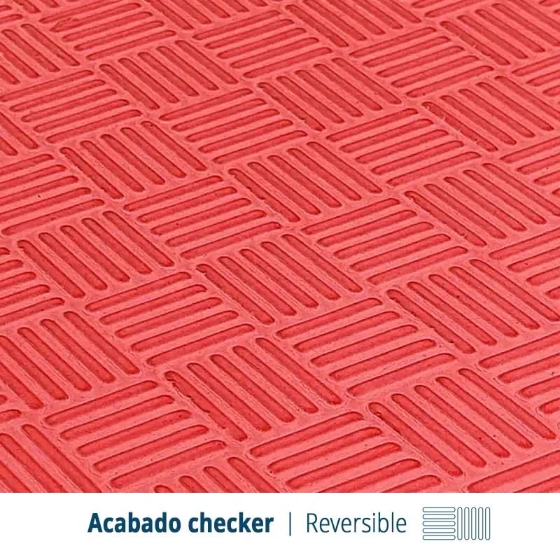Artatami® Tatami Puzzle 1x1x40 mm Rojo - Negro Pack Ahorro【20 Unidades】 Alta Densidad EVA – Judo, BJJ, MMA y Lucha_2