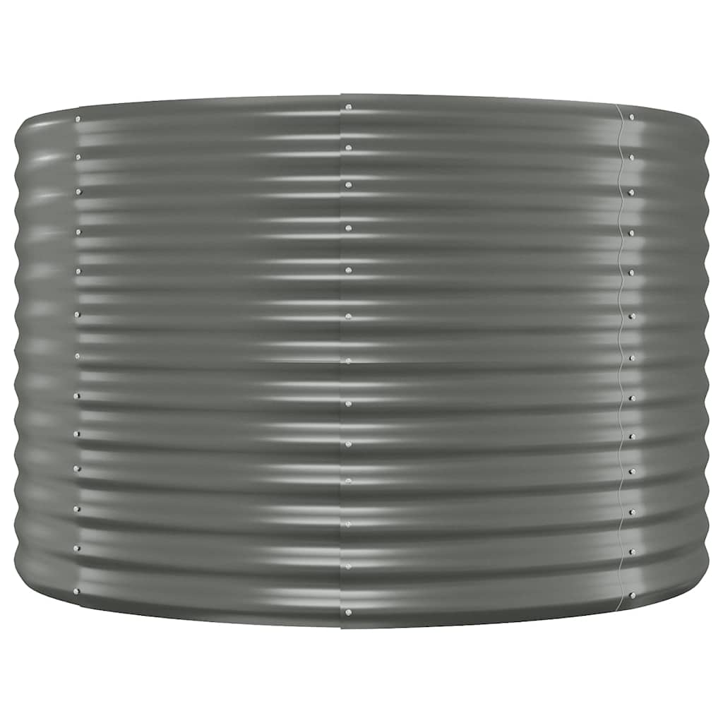 Jardinera Arriate Acero Galvanizado Gris 100x100x68 Cm_2