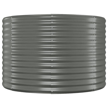 Jardinera Arriate Acero Galvanizado Gris 100x100x68 Cm_2