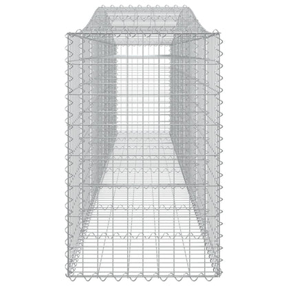 Cestas De Gaviones 9 Uds Forma De Arco Hierro 400x50x80/100 Cm_4